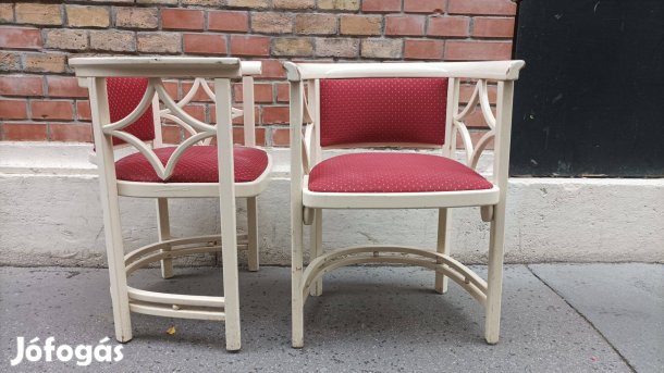 Bécsi szecesszó, kávézó fotelek, karosszékek, Josef Hoffmann style