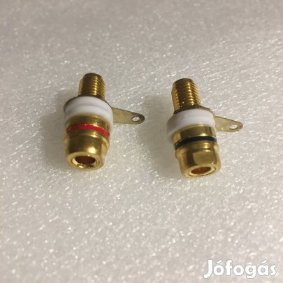 Beépíthető Aranyozott banánaljzat 1 pár hifi banán aljzat csatlakozó