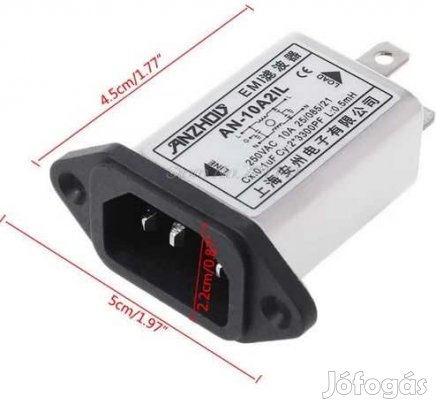 Beépíthető Hálózati ZavarszŰrő AC 10A (4489)