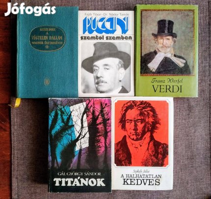 Beethoven Puccini Verdi Wagner Nagy zeneszerzők életregénye