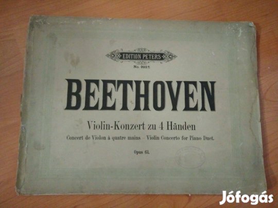 Beethoven Violin-Konzert zu 4 Handen / Opus 61 kotta