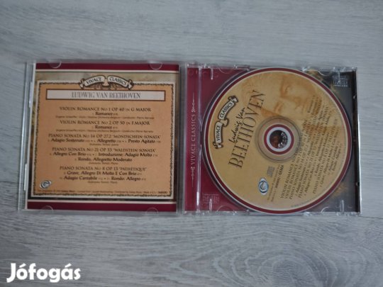 Beethoven: hegedű románcok és zongora szonáták - újszerű zenei CD