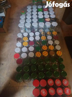 Befőttes/kubus/kávés üveg