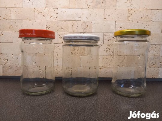 Befőttes üveg, lekváros üveg, 200-250-300 ml méretben