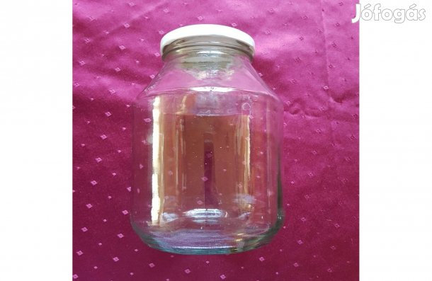 Befőttes üveg tetővel, 1700 ml