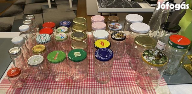 Befőttes üvegek különböző méretben