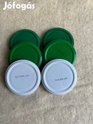 Befőttesüveg tető - fedő, fém 68 mm csomag