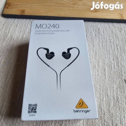 Behringer MO240 Black Fülhurkolt fejhallgató új dobozos