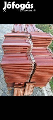Békéscsaba Hófógos bordó mázas cserép 1000db eladó  