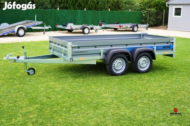 Békéscsabán - új 3x1.5m-es utánfutó (750kg) akciósan bruttó 719.000 Ft