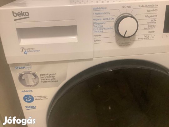 Beko mosógép+ szárítógép egyben, Új, Lakáseladás Miatt