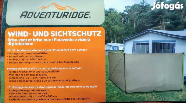 Belátás gátló szélvédő kerítés ponyva 300x140 cm vízlepergető PE