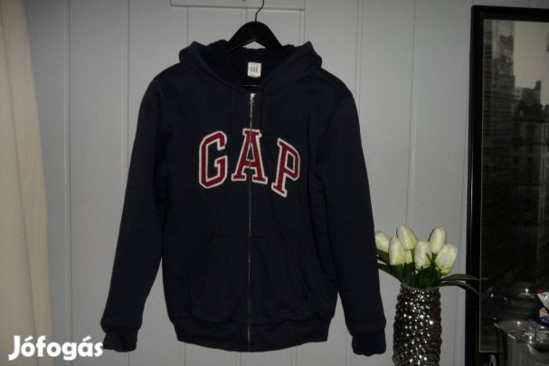 Bélelt GAP pamut pulóver - melegítőfelső S méret / sötétkék /
