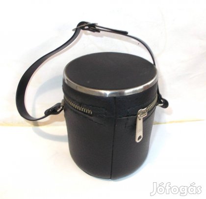 Bélelt fémperemes Cipzáras alapobjektív tartó tok