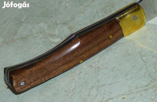 Belencsák kézműves új maskara bicska zsebkés fekete dió nyéllel