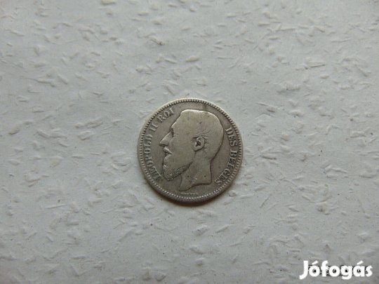 Belgium ezüst 2 frank 1867
