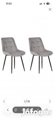 Belliani kárpitozott bársony étkezőszék 8db