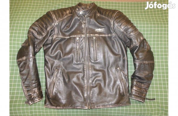Belo Classics protektoros motoros bőrdzseki, L méret, hibátlan