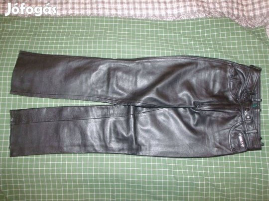 Belo női motoros bőrnadrág, 36, derék 72cm, fekete