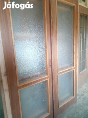 Beltéri ajtó 2 db 145*210 méretben új tokkal keményfa küszöbbel eladó!