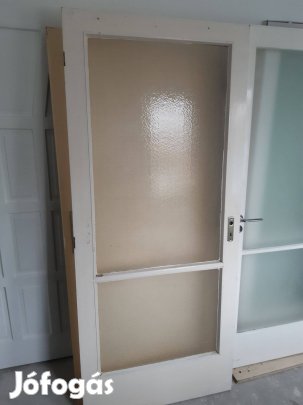 Beltéri ajtólap 87x201cm üveges balos