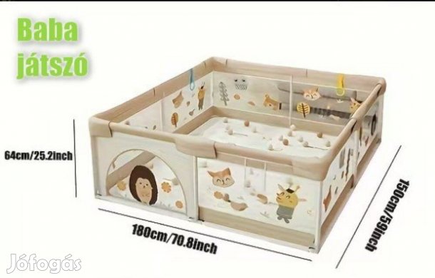Beltéri baba játszó 150 x 180 cm Új