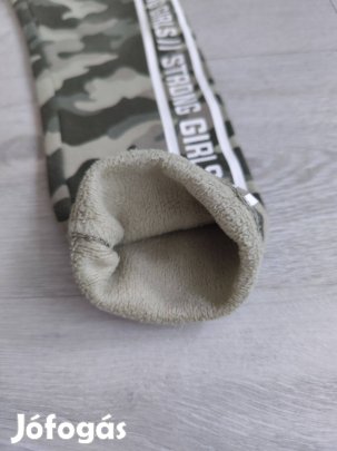 Belül bolyhos, meleg, terepmintás leggings nadrág - 158, 11-12 év