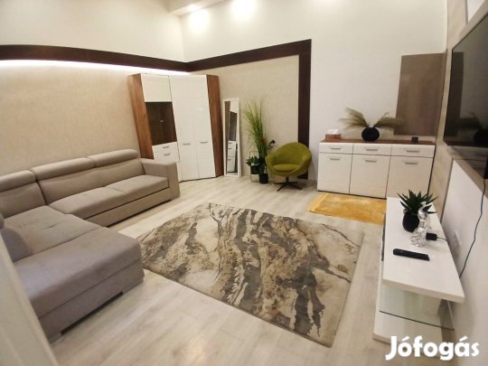 Belvárosban modern, nappali+2 szobás lakás kiadó