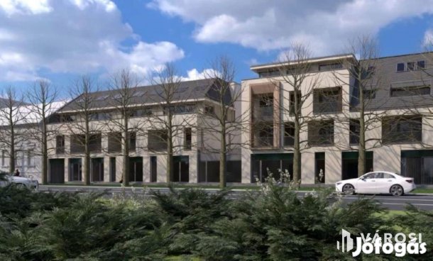 Belvárosi, új lakás hatalmas  loggiával  eladó