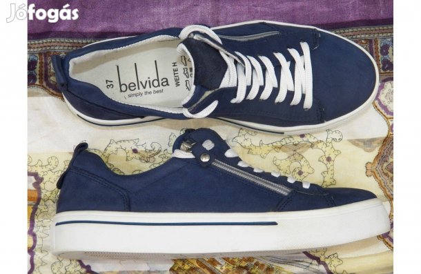 Belvida újszerű bőr sportos félcipő, 37-es