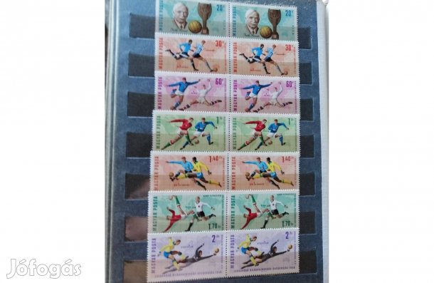 Bélyeg sorozat szett futtball gyűjtemény felszámolás szett ár