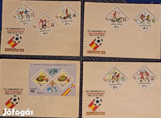 Bélyegek (XII. Labdarúgó VB Spanyolország 1982)