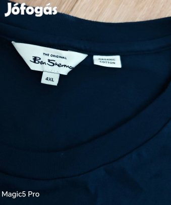 Ben Sherman uj türkizes zöld pamut férfi póló Xxxl