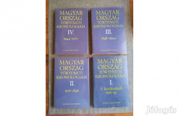 Benda Kálmán (főszerk.)Magyarország történeti kronológiája I-IV