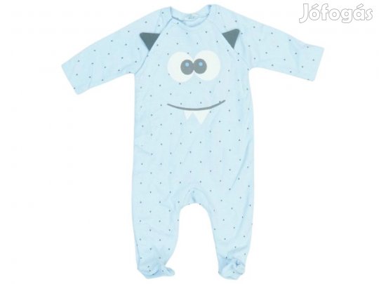 Benetton Új (címke nélküli) Fiú Hosszú ujjú rugdalózó (Méret: 56)