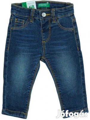 Benetton Új (címkés) Fiú Farmernadrág (Méret: 74)