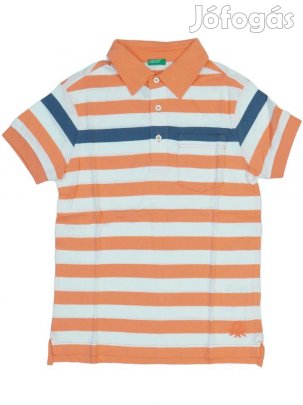 Benetton Új (címkés) Fiú Galléros póló (Méret: 146)