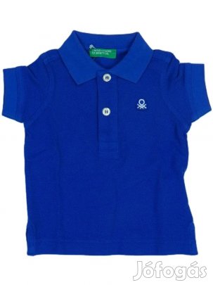 Benetton Új (címkés) Fiú Galléros póló (Méret: 68)