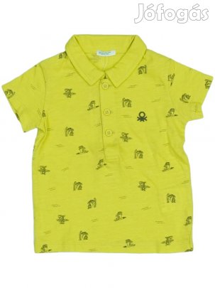 Benetton Új (címkés) Fiú Galléros póló (Méret: 74)