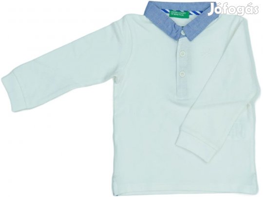 Benetton Új (címkés) Fiú Galléros póló (Méret: 86)