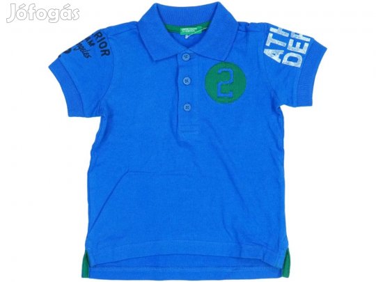 Benetton Új (címkés) Fiú Galléros póló (Méret: 86)