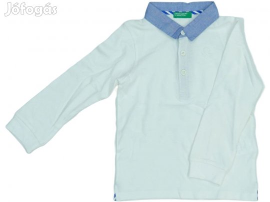 Benetton Új (címkés) Fiú Galléros póló (Méret: 98)