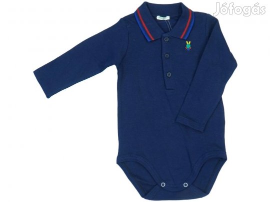 Benetton Új (címkés) Fiú Hosszú ujjú body (Méret: 74)