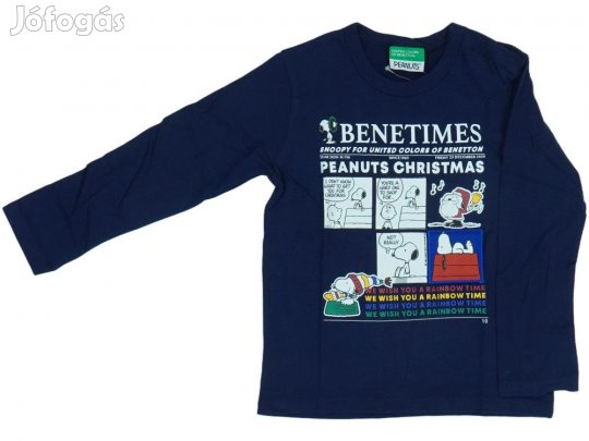 Benetton Új (címkés) Fiú Hosszú ujjú felső (Méret: 104)