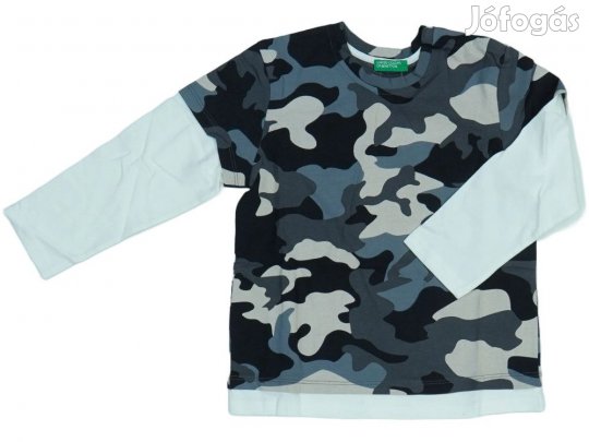 Benetton Új (címkés) Fiú Hosszú ujjú felső (Méret: 104)