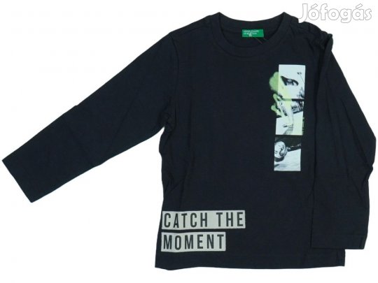 Benetton Új (címkés) Fiú Hosszú ujjú felső (Méret: 110)