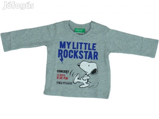 Benetton Új (címkés) Fiú Hosszú ujjú felső (Méret: 62)