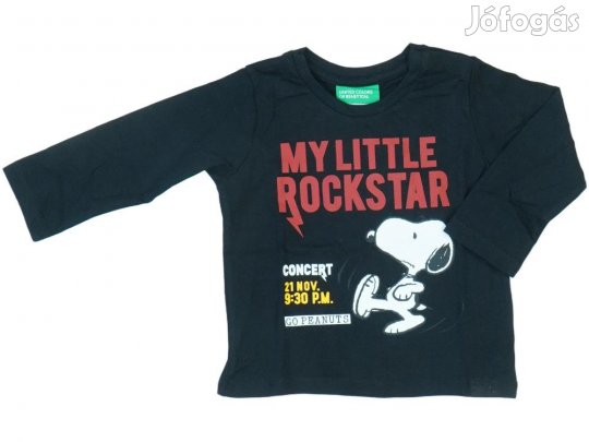 Benetton Új (címkés) Fiú Hosszú ujjú felső (Méret: 68)