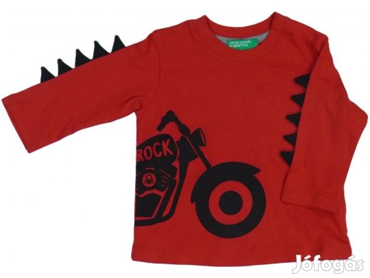 Benetton Új (címkés) Fiú Hosszú ujjú felső (Méret: 68)