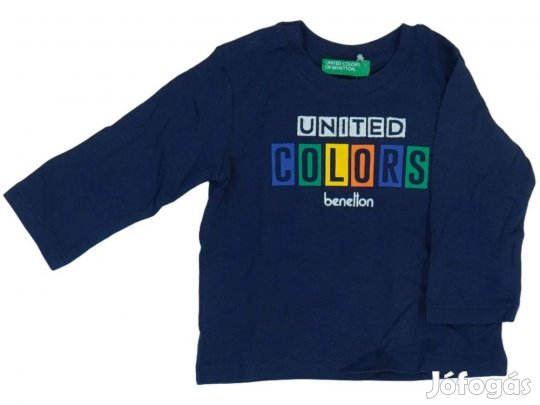 Benetton Új (címkés) Fiú Hosszú ujjú felső (Méret: 68)